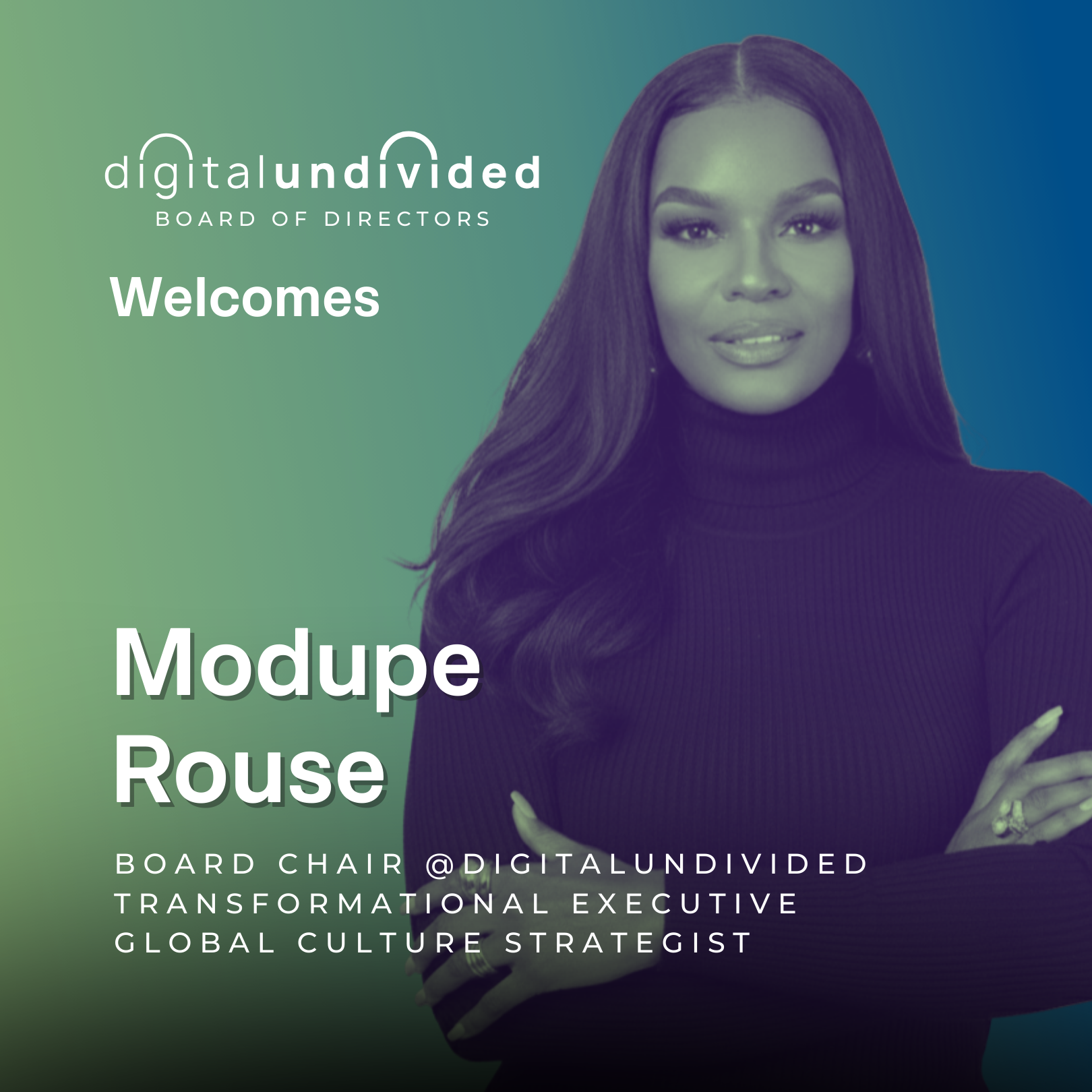 Digitalundivided Announces Modupé Rouse as Board Chair