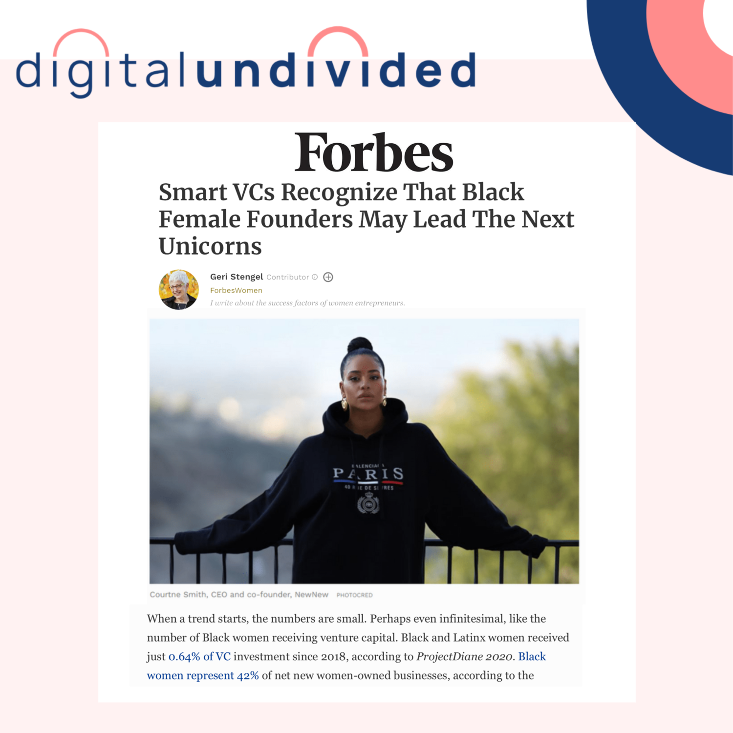 Smart VCs Recognize That Black Female Founders May Lead The Next Unicorns